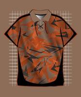 jersey sport shirt template design for soccer Sport, basket ball, running uniform in front view, Shirt mockup , design very simple and easy to custom vector