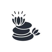 stones icon. .Editable stroke.linear style sign for use web design,logo.Symbol illustration. vector
