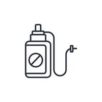 Pesticide icon. .Editable stroke.linear style sign for use web design,logo.Symbol illustration. vector