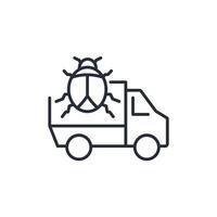 service icon. .Editable stroke.linear style sign for use web design,logo.Symbol illustration. vector
