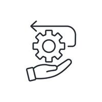 Flexibility icon. .Editable stroke.linear style sign for use web design,logo.Symbol illustration. vector