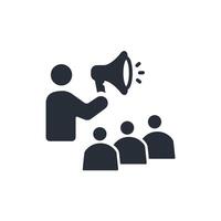 public awareness icon. .Editable stroke.linear style sign for use web design,logo.Symbol illustration. vector