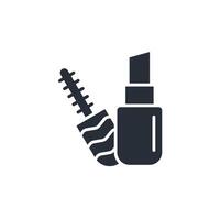make up icon. .Editable stroke.linear style sign for use web design,logo.Symbol illustration. vector
