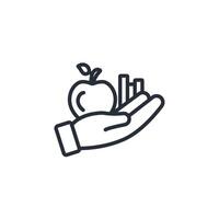 altruism icon. .Editable stroke.linear style sign for use web design,logo.Symbol illustration. vector