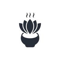 Spa icon. .Editable stroke.linear style sign for use web design,logo.Symbol illustration. vector
