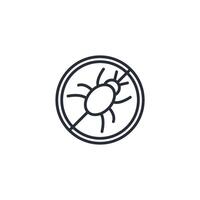 pest control icon. .Editable stroke.linear style sign for use web design,logo.Symbol illustration. vector