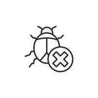 extermination icon. .Editable stroke.linear style sign for use web design,logo.Symbol illustration. vector