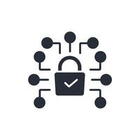 Encryption icon. .Editable stroke.linear style sign for use web design,logo.Symbol illustration. vector