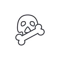 toxic icon. .Editable stroke.linear style sign for use web design,logo.Symbol illustration. vector