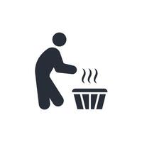 Sauna icon. .Editable stroke.linear style sign for use web design,logo.Symbol illustration. vector