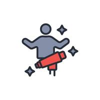 astronomer icon. .Editable stroke.linear style sign for use web design,logo.Symbol illustration. vector
