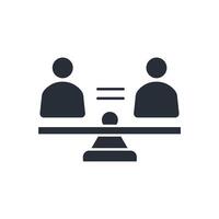equality icon. .Editable stroke.linear style sign for use web design,logo.Symbol illustration. vector
