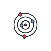 Solar System icon. .Editable stroke.linear style sign for use web design,logo.Symbol illustration. vector