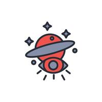 observation icon. .Editable stroke.linear style sign for use web design,logo.Symbol illustration. vector