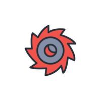 black hole icon. .Editable stroke.linear style sign for use web design,logo.Symbol illustration. vector
