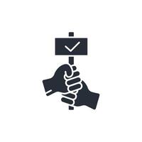 Activism icon. .Editable stroke.linear style sign for use web design,logo.Symbol illustration. vector
