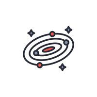 universe icon. .Editable stroke.linear style sign for use web design,logo.Symbol illustration. vector