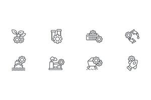Engineering icon set..Editable stroke.linear style sign for use web design,logo.Symbol illustration. vector