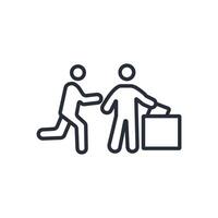 participation icon. .Editable stroke.linear style sign for use web design,logo.Symbol illustration. vector