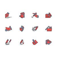 writing icon set..Editable stroke.linear style sign for use web design,logo.Symbol illustration. vector