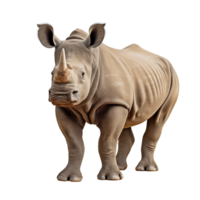 Rhino Standing Majestically Isolated On Transparent Background png