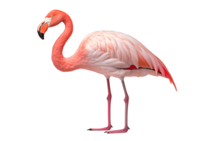 Elegant Pink Flamingo Standing Tall With Transparent Background png