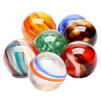 Colorful Glass Marbles Arranged In A Circle On A Transparent Background png