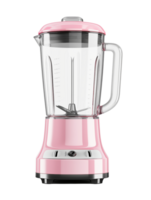 Retro Style Pink Blender With Glass Container For Smoothies And Shakes png