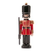 Toy Nutcracker Soldier In Red Uniform Isolated On Transparent Background png