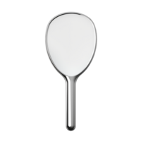 Sleek Silver Handheld Mirror With Clean Reflective Surface Isolated On Transparent Background png