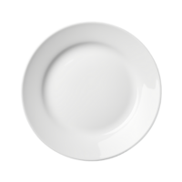 Clean White Dinner Plate With Smooth Finish Isolated On Transparent Background png