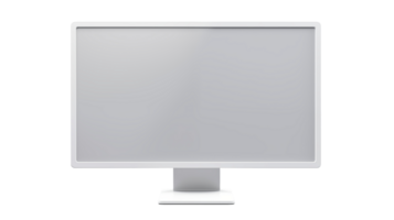 Modern Computer Monitor With Blank Screen Isolated On Transparent Background png