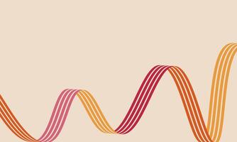 Abstract retro background with colored stripes and copy space. Trendy panoramic template for design banner, advertisements, presentations, discounts, sale, social media vector