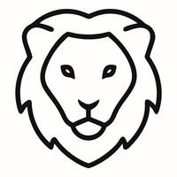Lion line icon. Simple animal sign isolated on background. illustration for logo, web, mobile app vector