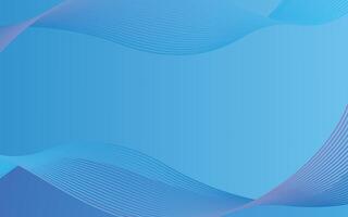 blue curve shape with soft gradient abstract background for wallpaper vector