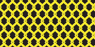 A yellow and black pattern with a diamond shape vector