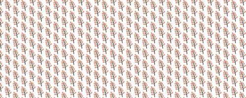 A pattern of red and white flowers on a white background vector