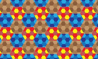A colorful pattern with blue, red and yellow squares vector