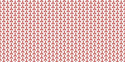 A red and white pattern with small red letters vector