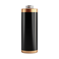3D battery type AA side view isolate on transparency background png