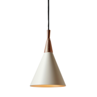 Cone Pendant Light front view full length isolate on transparency background png
