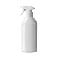 White label plastic pump bottle front view isolate on transparency background png