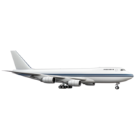 3D Cargo Aircraft side view isolate on transparency background png