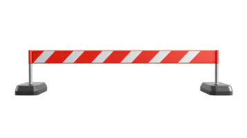 Closed automatic barrier isolate on transparency background png