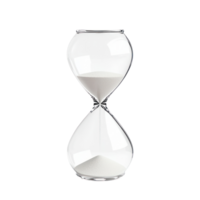 Empty hourglass isolate on transparency background png