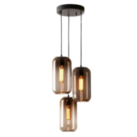 Multi-Light Pendant front view full length isolate on transparency background png