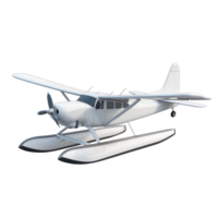 3D Seaplane side view isolate on transparency background png