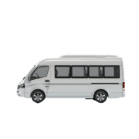 3d Minibus isolate on transparency background png
