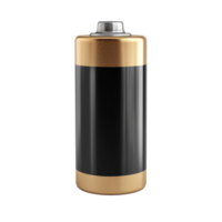 3D battery type AA side view isolate on transparency background png