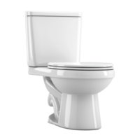 White toilet bowl side view isolate on transparency background png